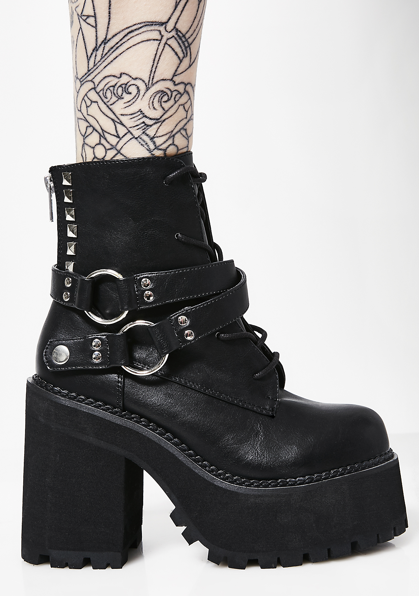 Demonia Reign Of Terror Platform Boots Dolls Kill