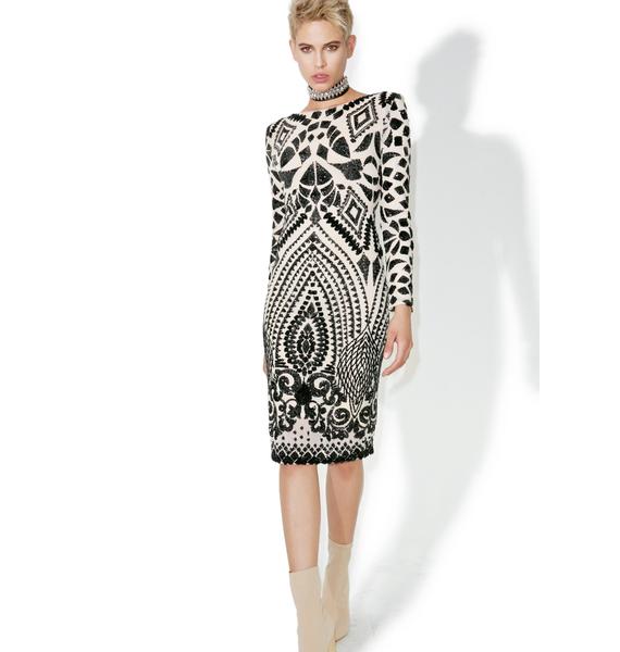 Sequin Pattern Bodycon Dress Dolls Kill