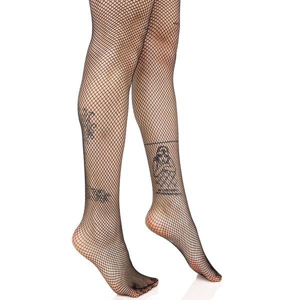 Black Fishnet Tights Dolls Kill