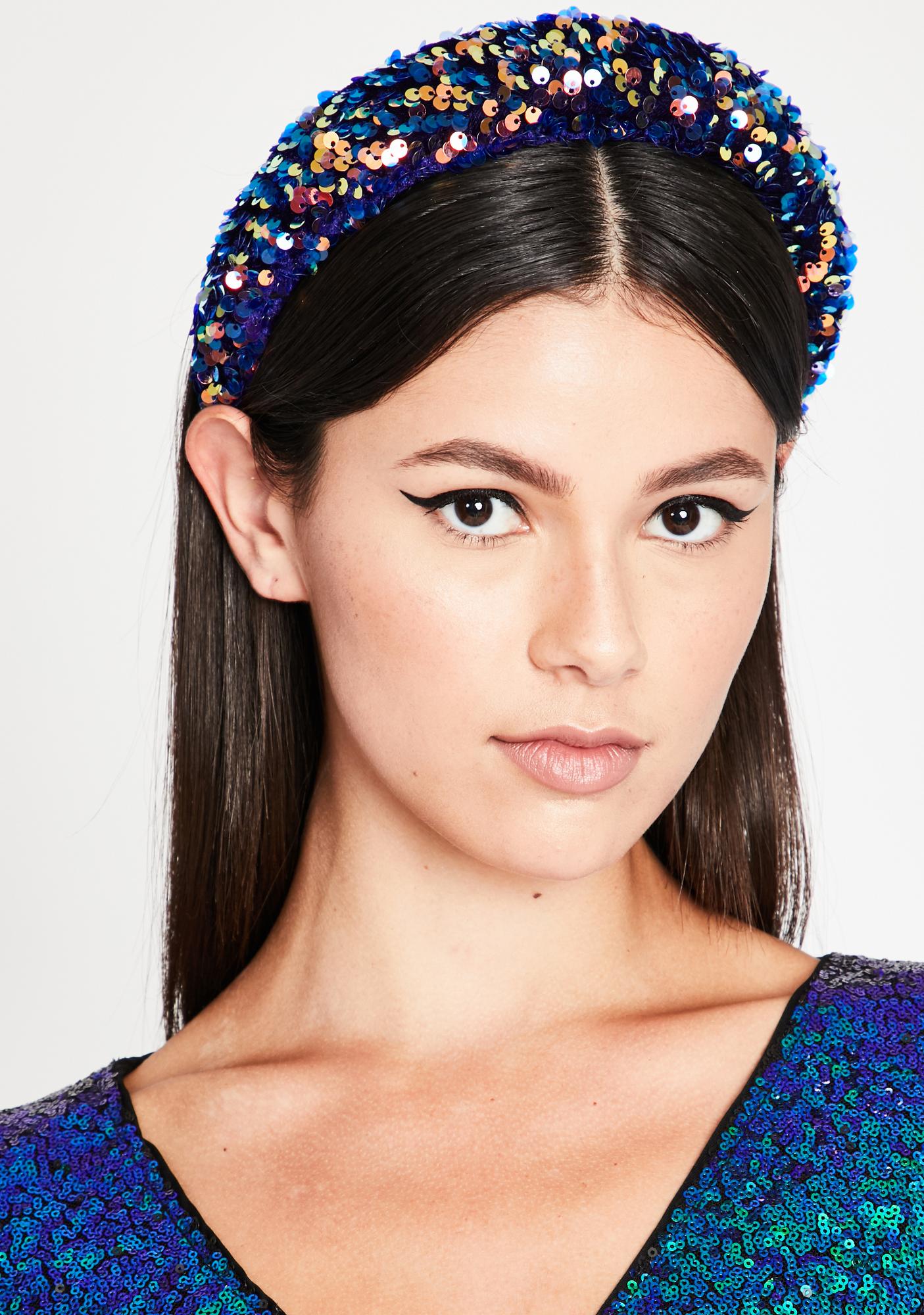 Thick Sequin Headband Dolls Kill