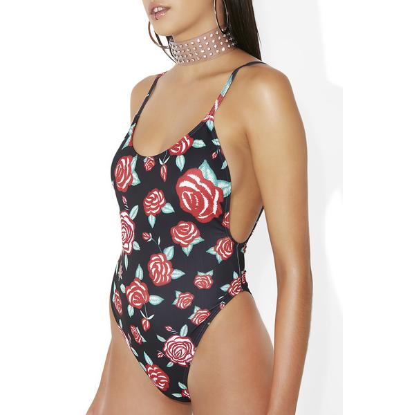 Jaded London Floral One Piece | Dolls Kill