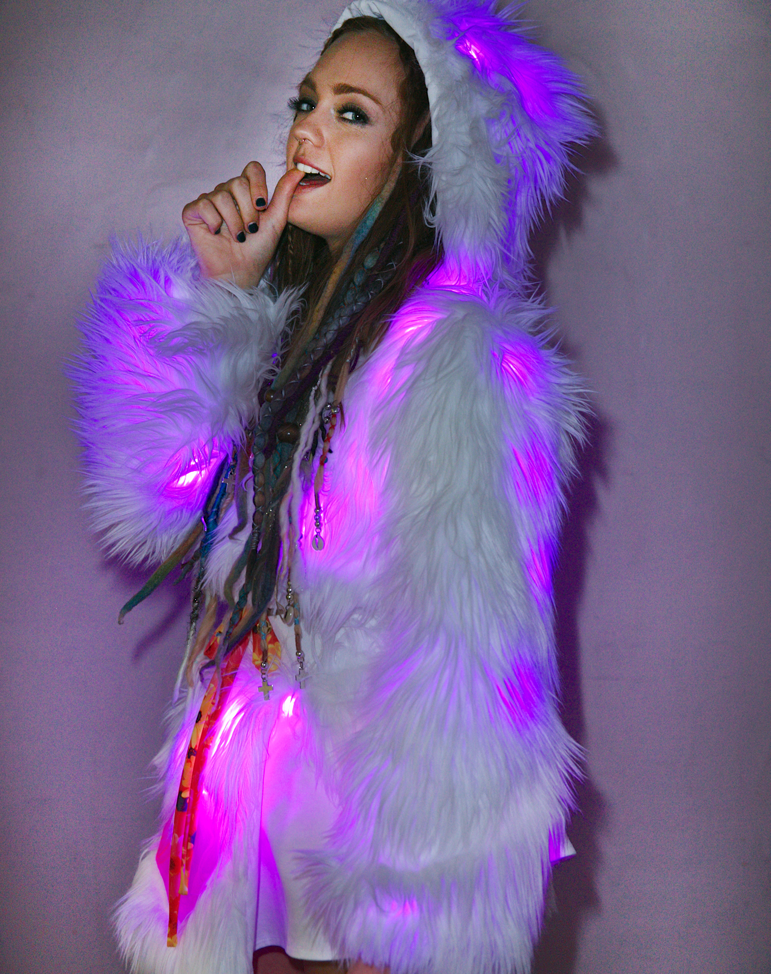 j valentine light up jacket