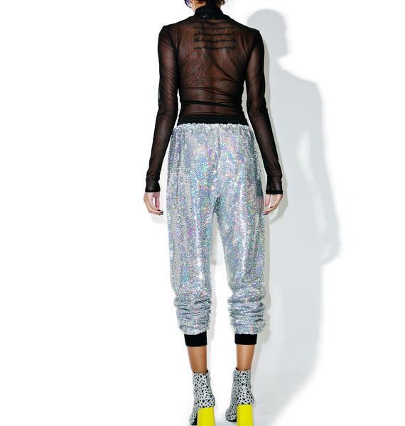 sequin star joggers