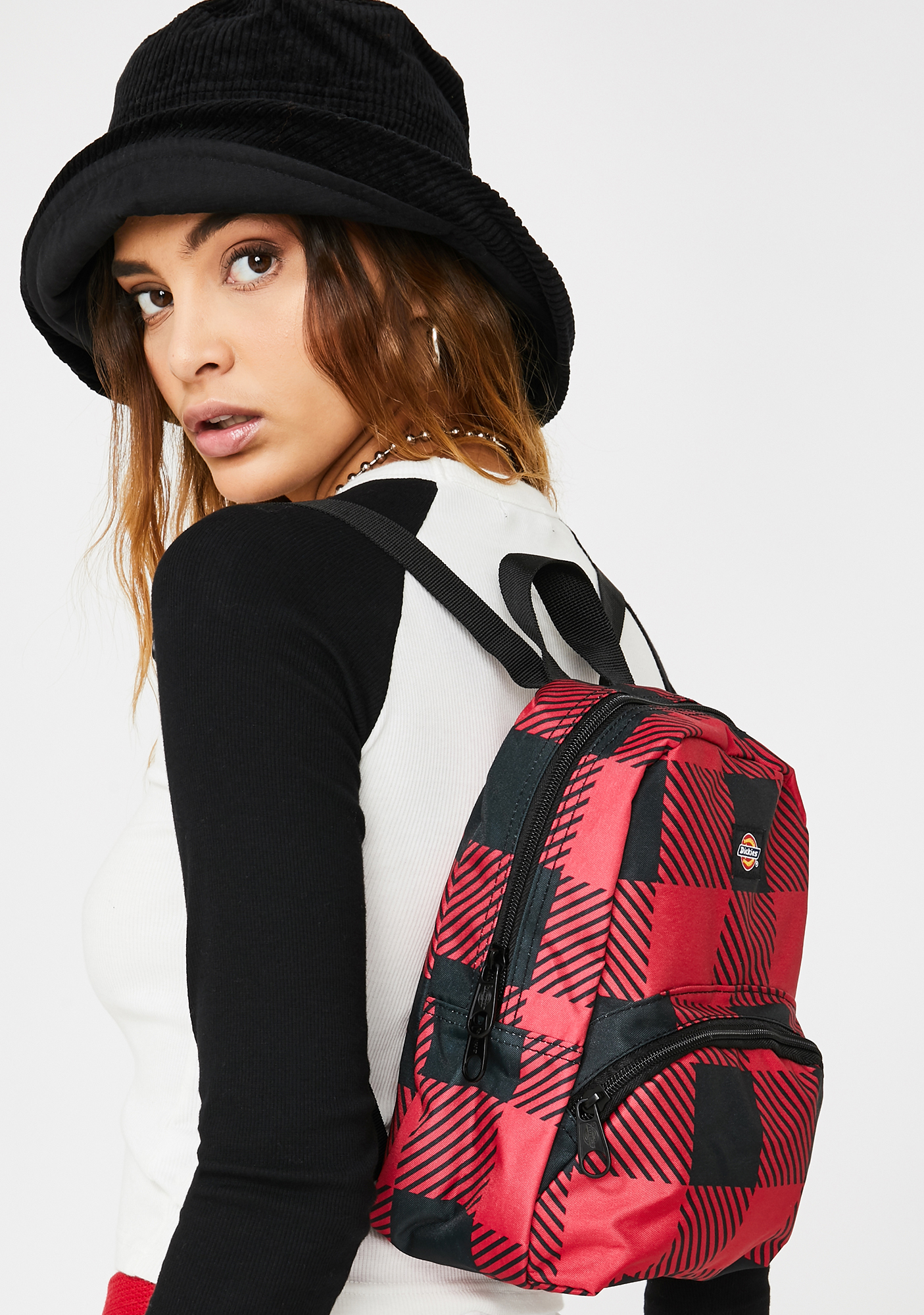 Dickies Buffalo Plaid Mini Backpack Dolls Kill