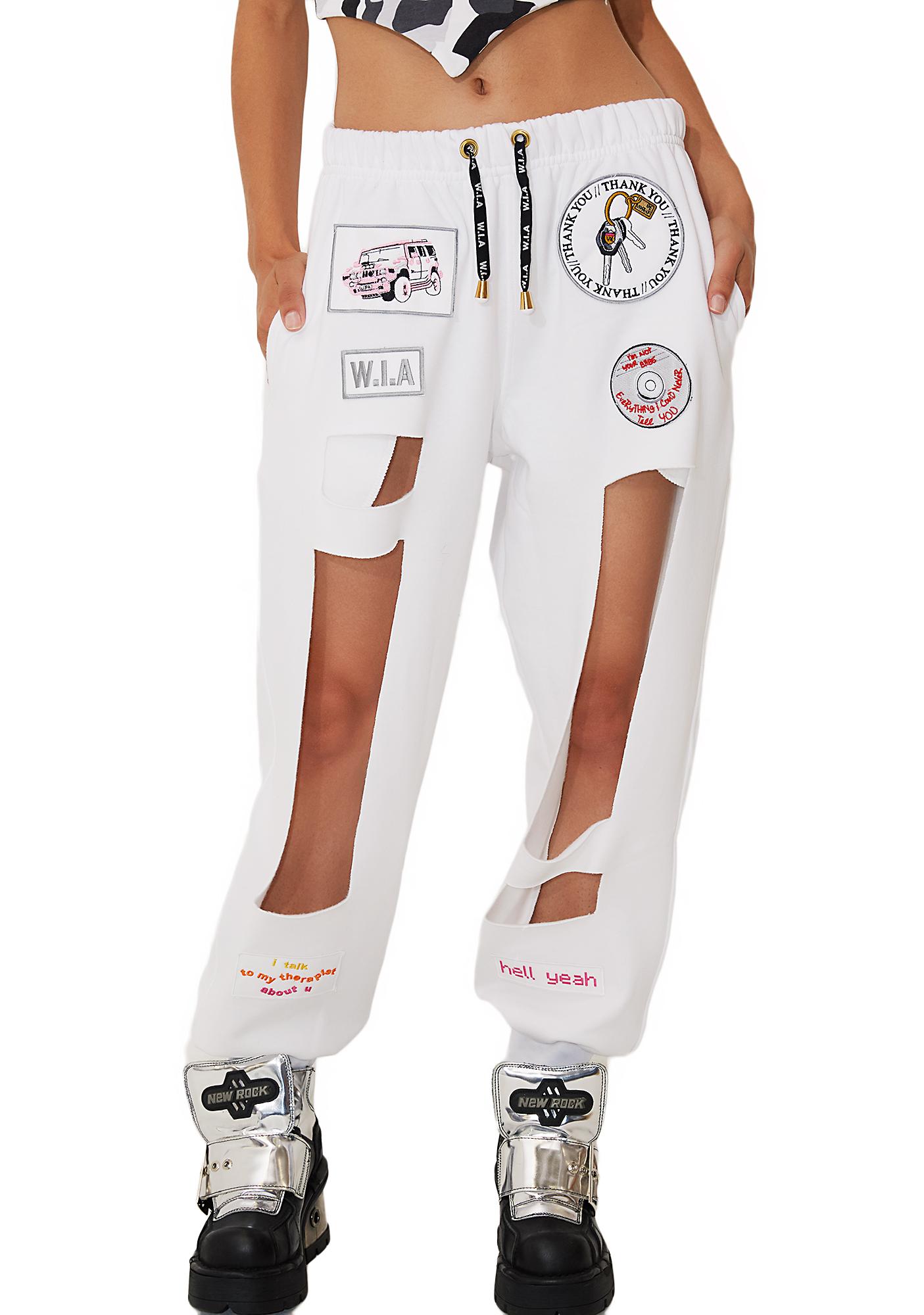 sweatpants with holes