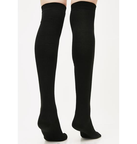 Black Thigh High Socks | Dolls Kill