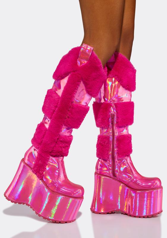 Snowy Rodeo Knee High Boots