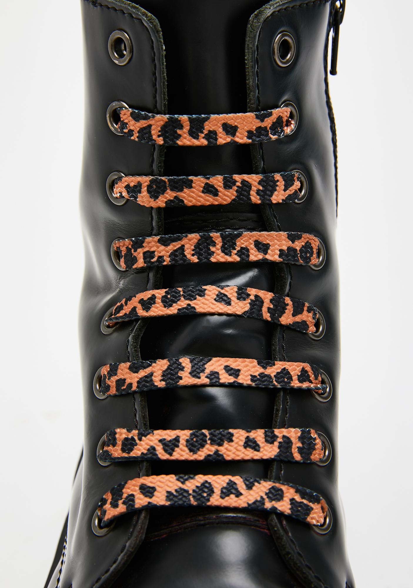 leopard shoe laces