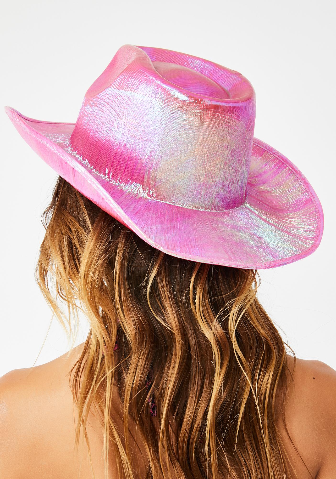 Iridescent cowgirl hat Clearance