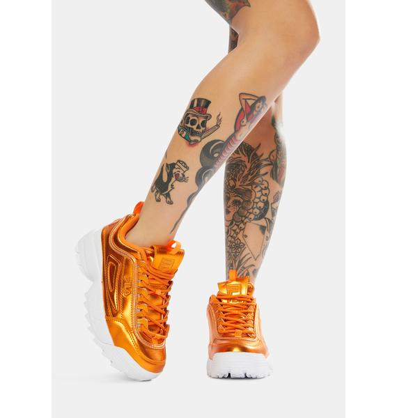 orange fila sneakers