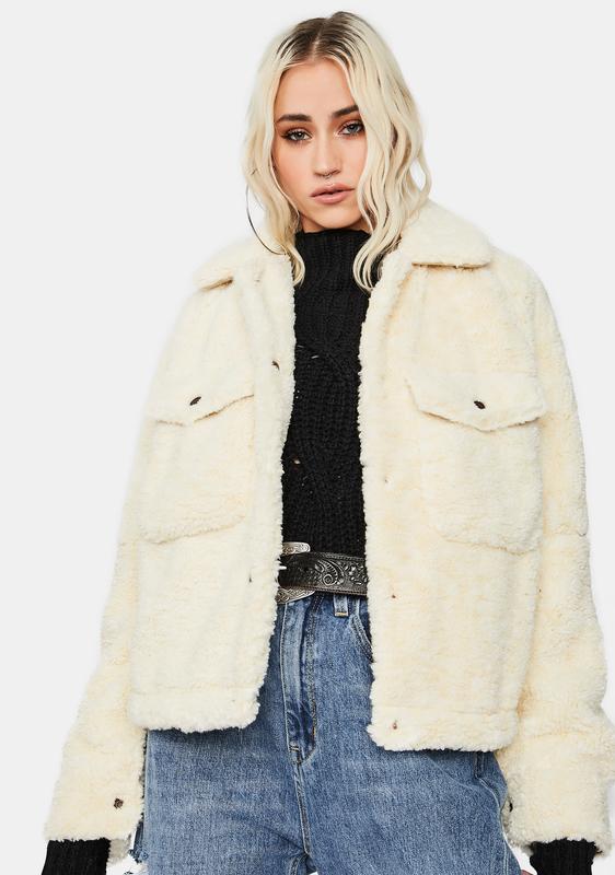 free people teddy swing jacket