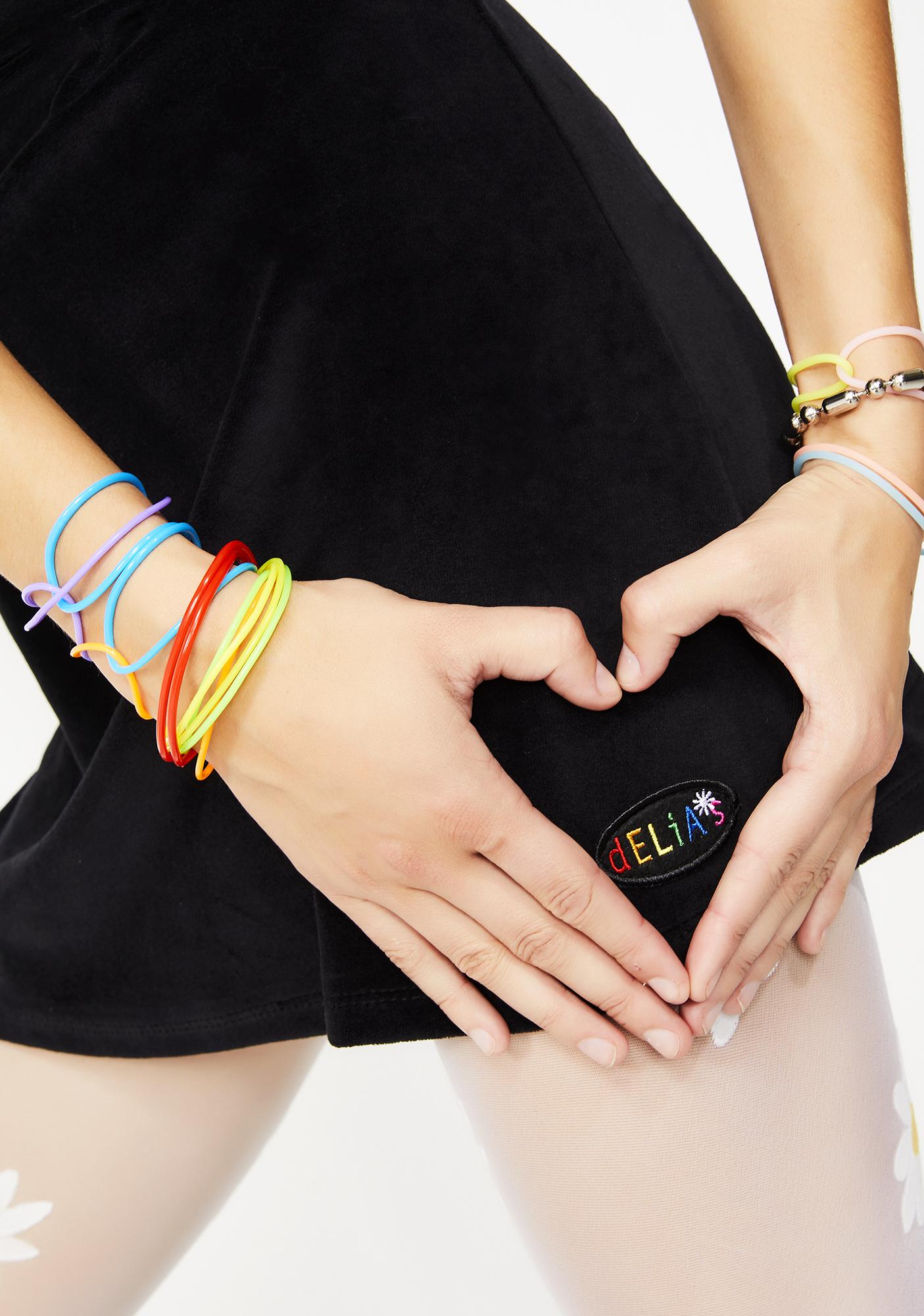 rainbow jelly bracelets