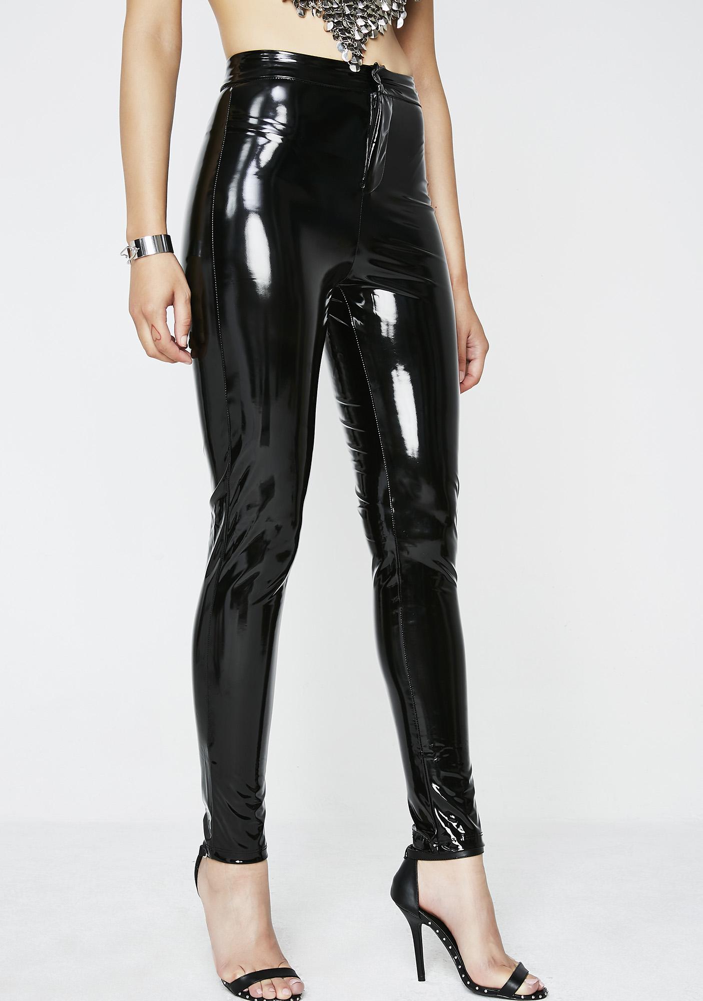 Women Shiny PU Leather White PVC Pants Slims Plus Size Sexy Leggings Latex  Stretchy High Waist Bodycon Pants Summer Trousers 