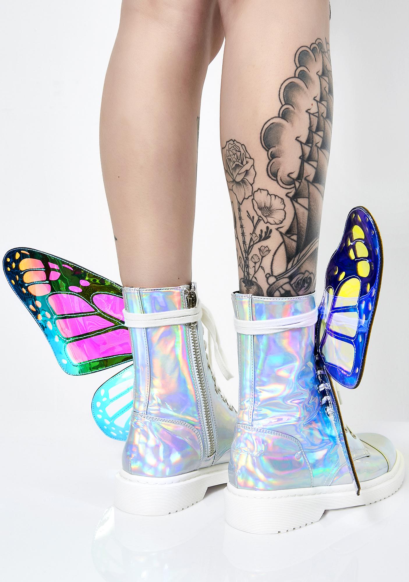 club exx metamorphic glitter boots
