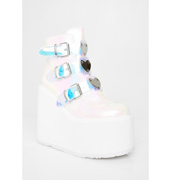 pink demonia trinity boots