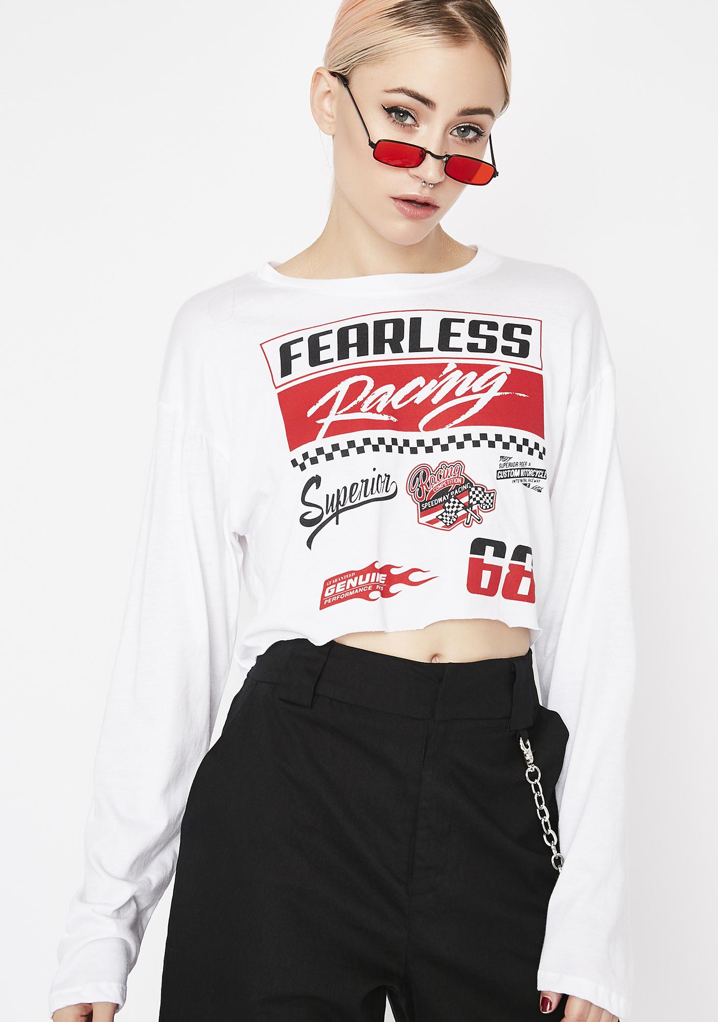 motorsport crop top