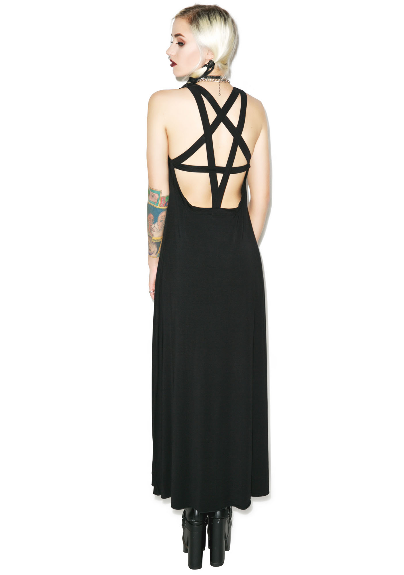 Killstar Pentagram Maxi Dress | Dolls Kill