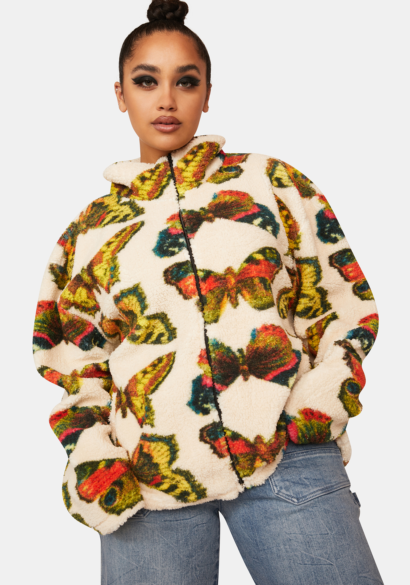 Plus Size NGOrder Butterfly Jacket Off White Dolls Kill