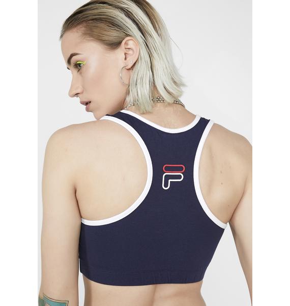 fila mesh back sports bra