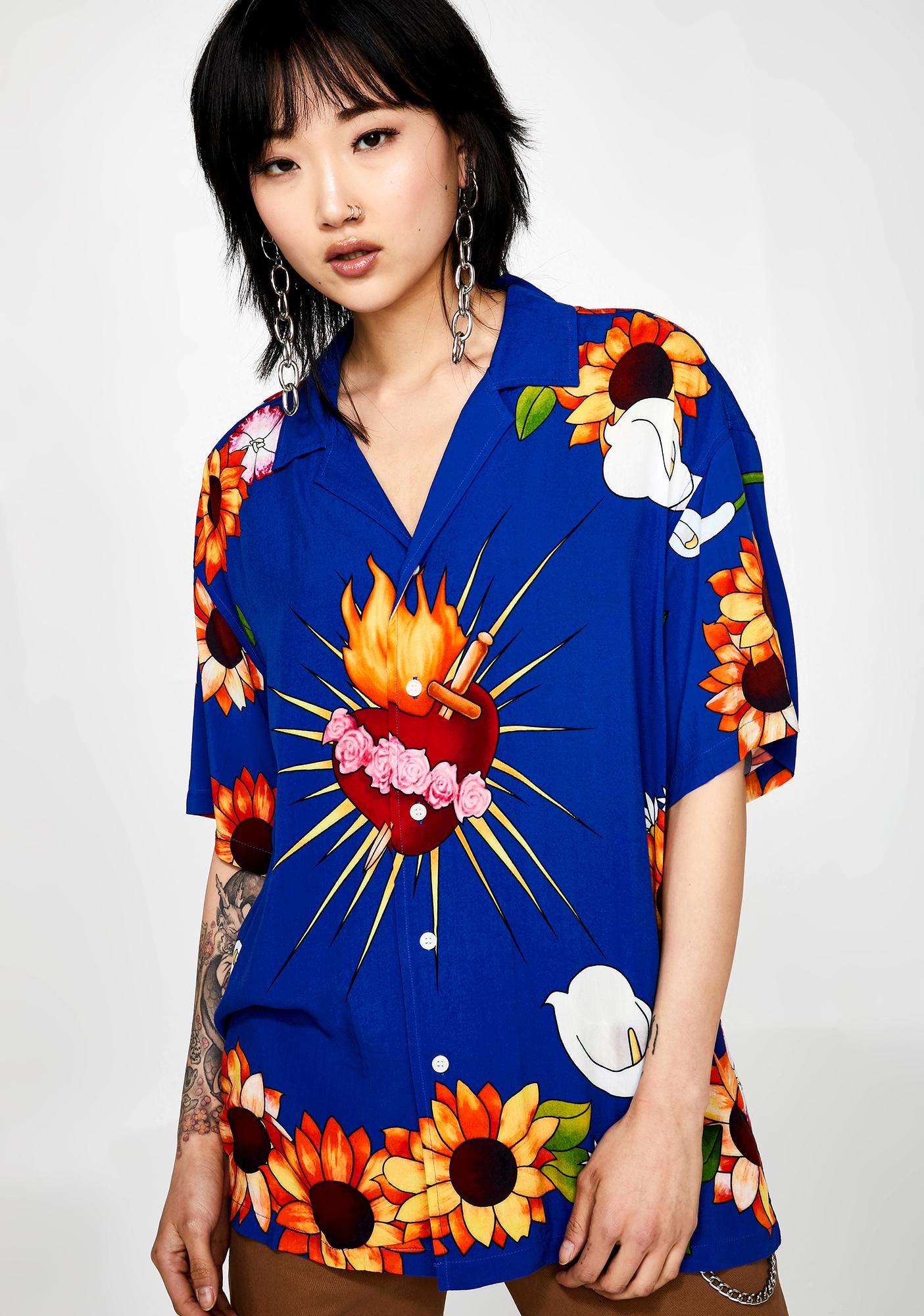 Pleasures gangster button up Clearance