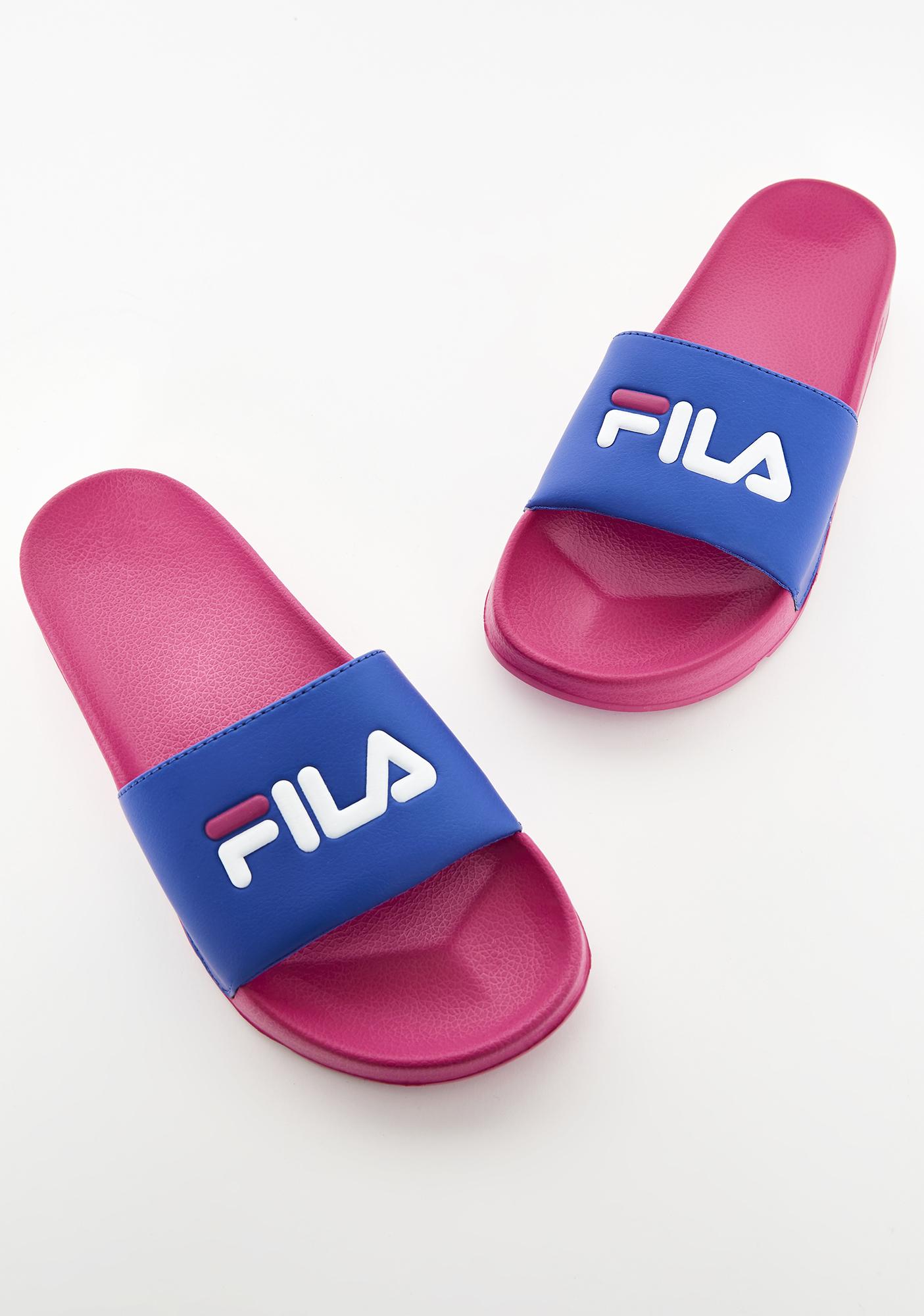 fila slippers red