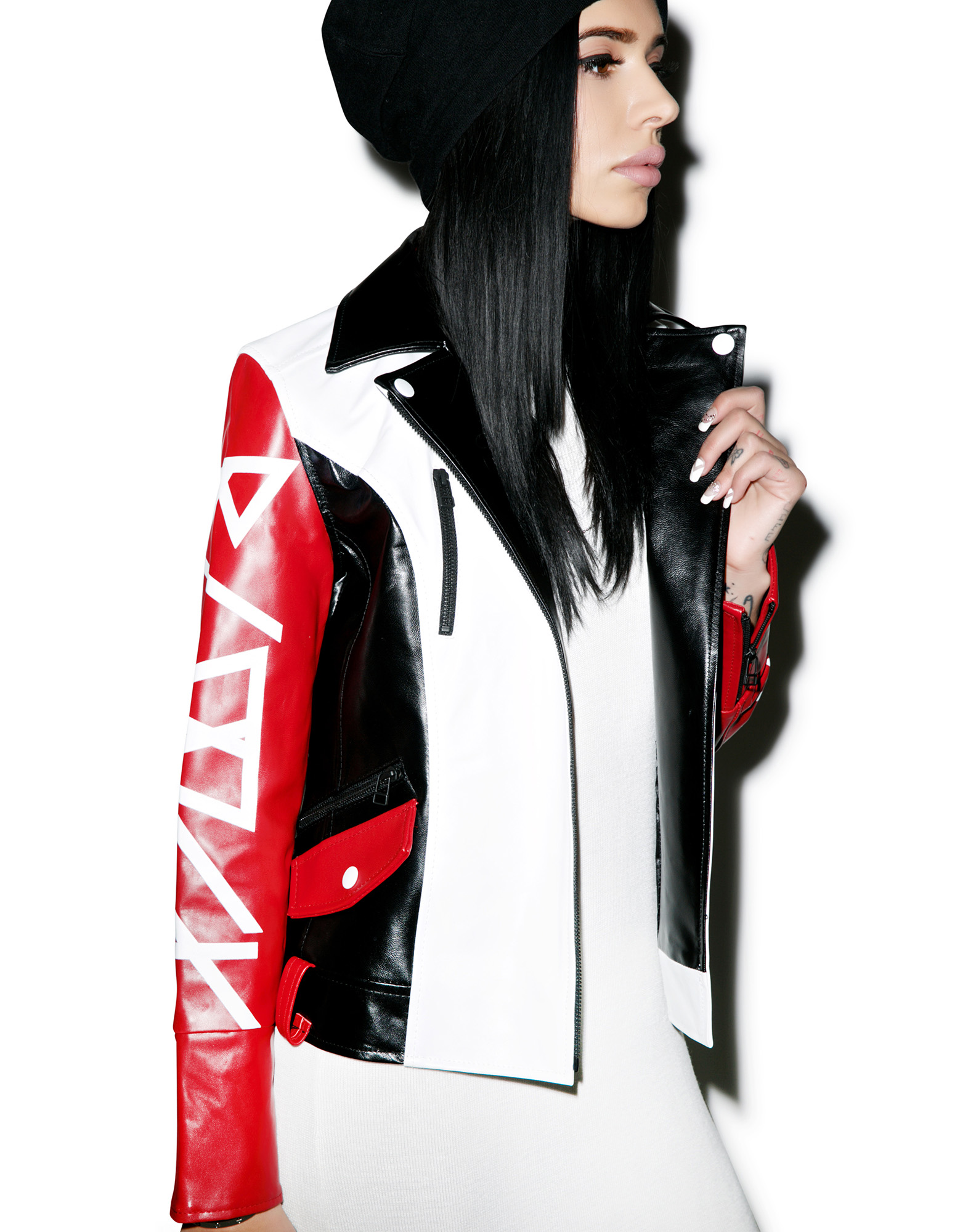 black scale jacket