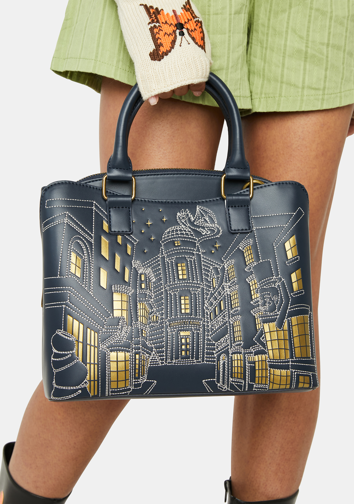 Loungefly Harry Potter Diagon Alley Crossbody Bag - Blue | Dolls Kill