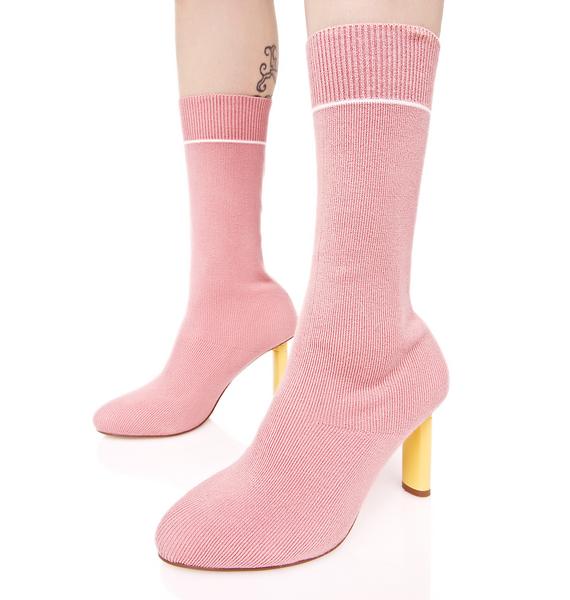 Rose Soft Flicker Sock Boots | Dolls Kill