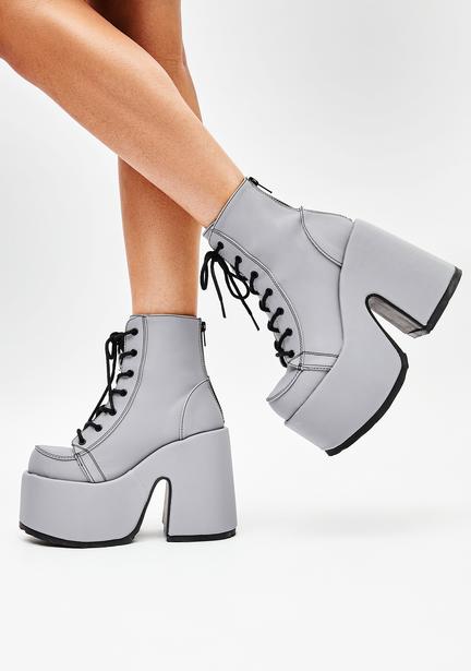 chunky platform boots size 11