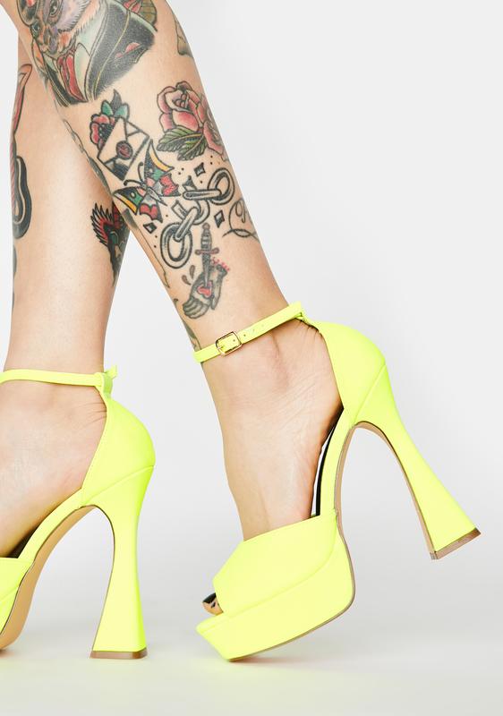 yellow platform crocs dolls kill