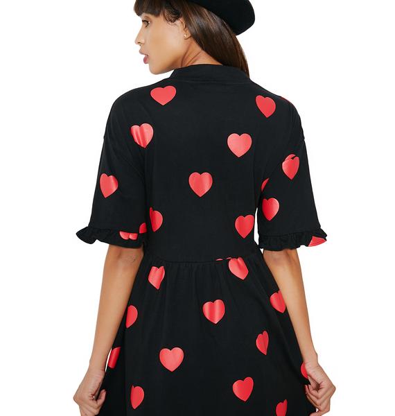 Lazy Oaf Heart Spot Dress | Dolls Kill