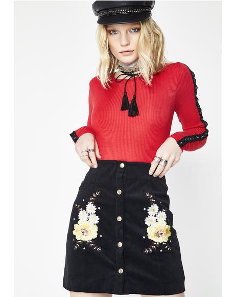 Wanderlust Embroidered Skirt