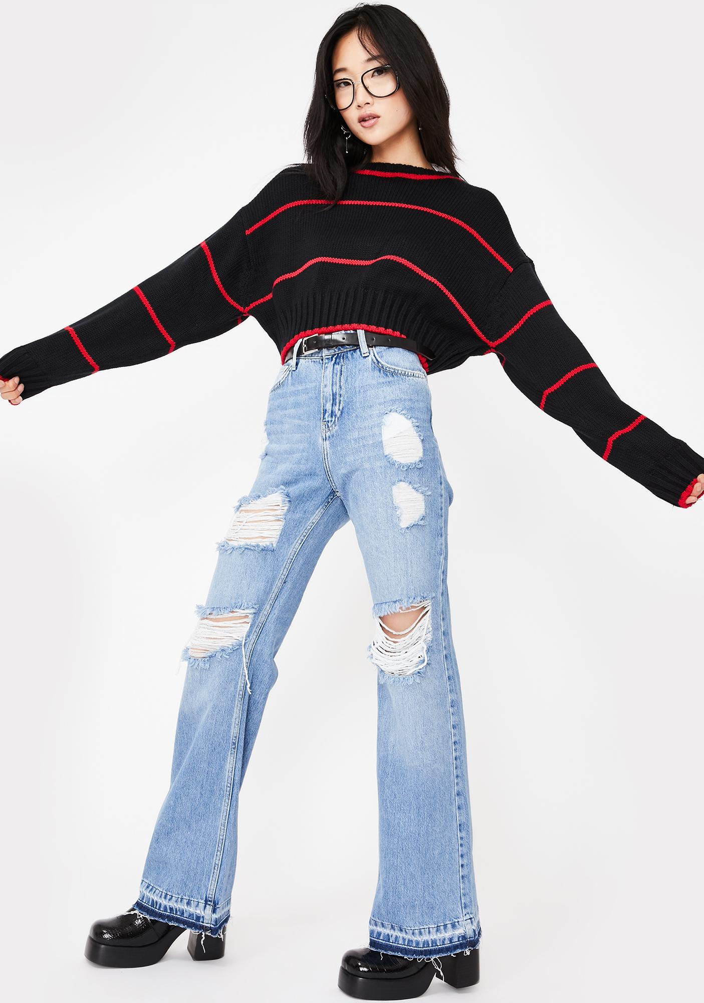 baggy flare jeans