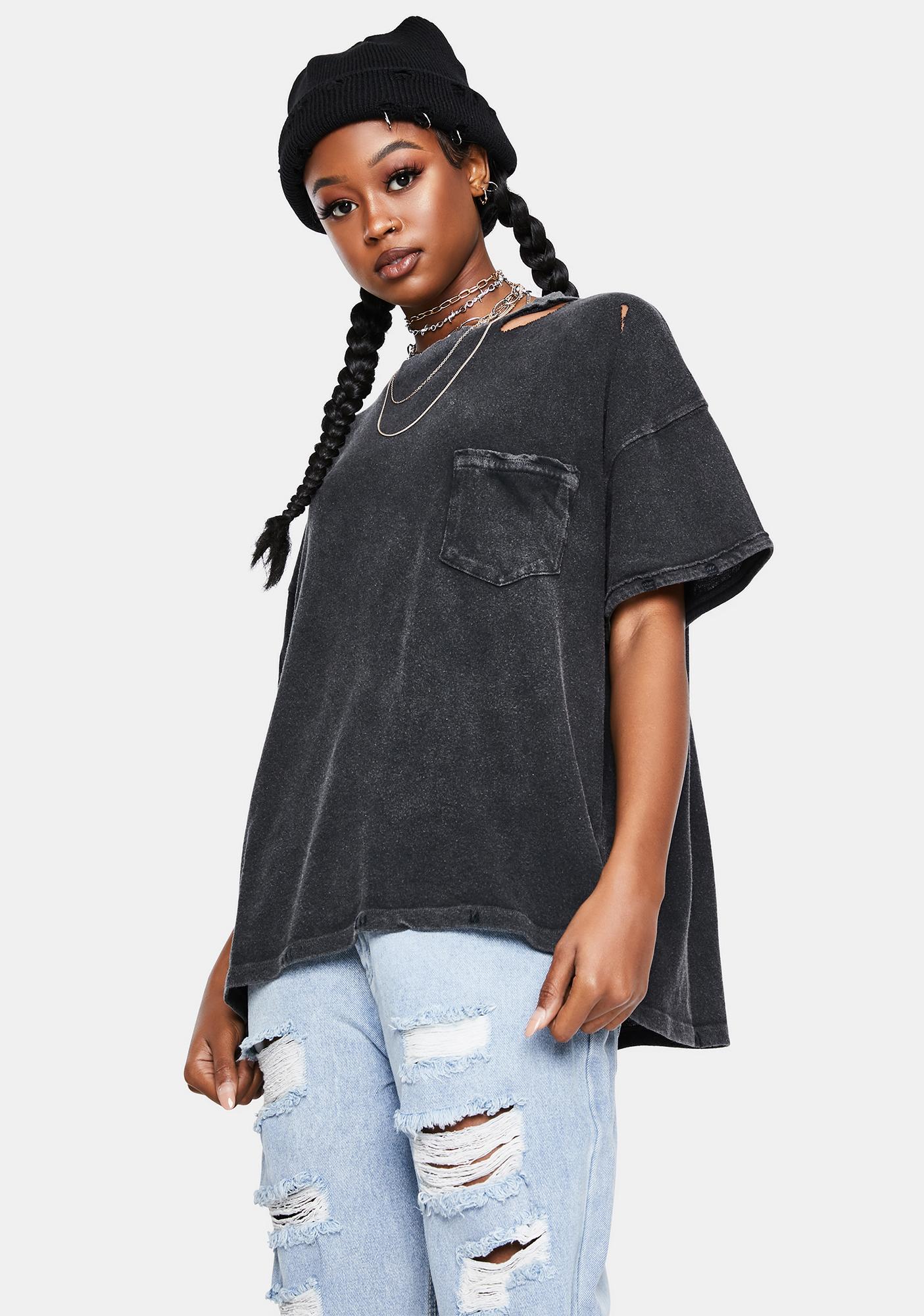 free people rubi ripped tshirt