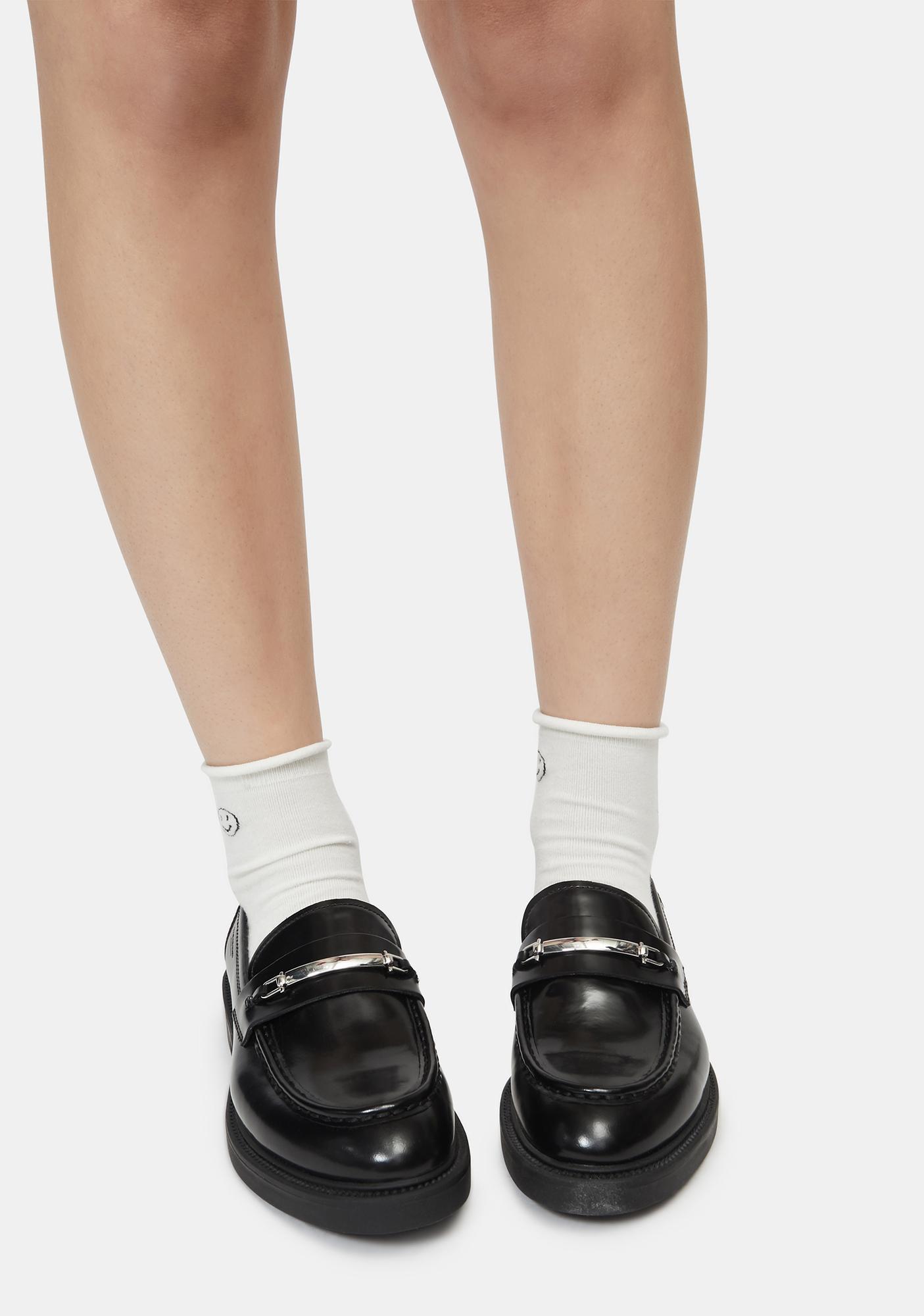 vagabond alex flat loafer in black