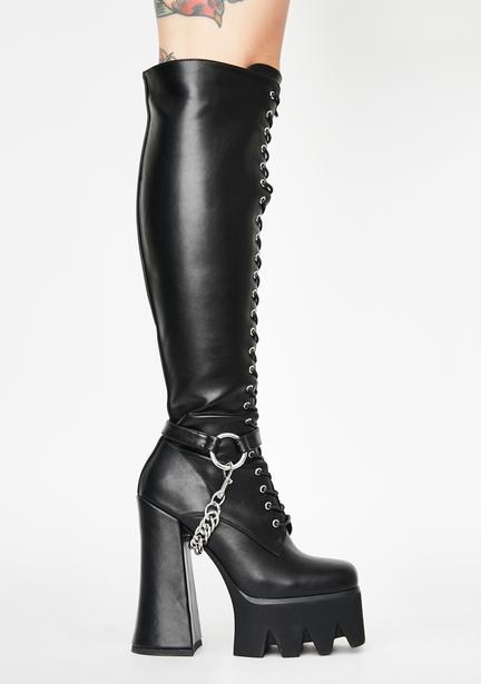 knee high platforms