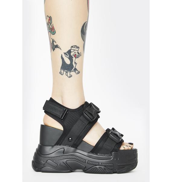 Anthony Wang Black Peach Platform Sandals Dolls Kill