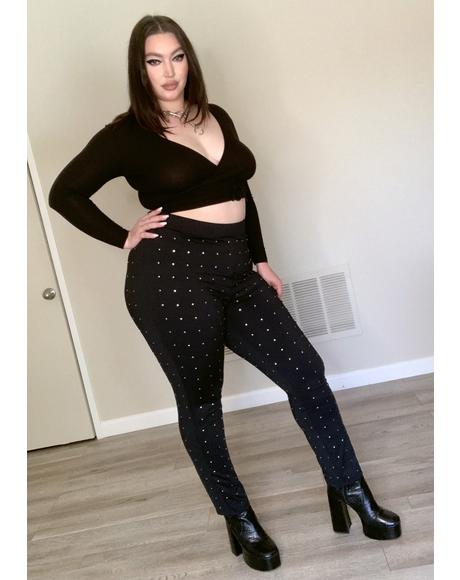 Lil Baddie Temper Studded Leggings