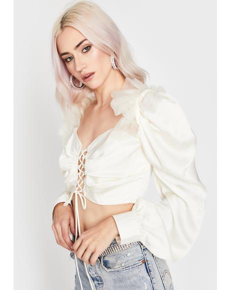 Champagne Fool For You Crop Top