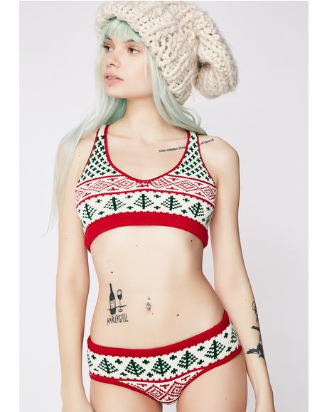 Christmas Tree Bralette