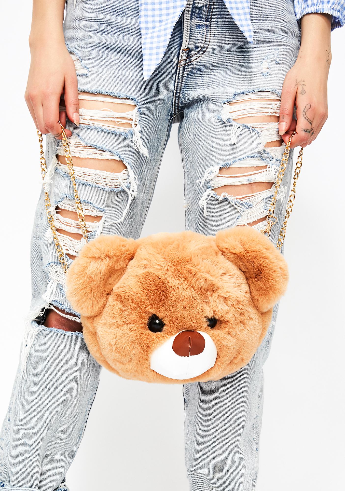 Teddy Bear Convertible Fuzzy Bag Dolls Kill Teddy Bear Convertible Fuzzy Bag