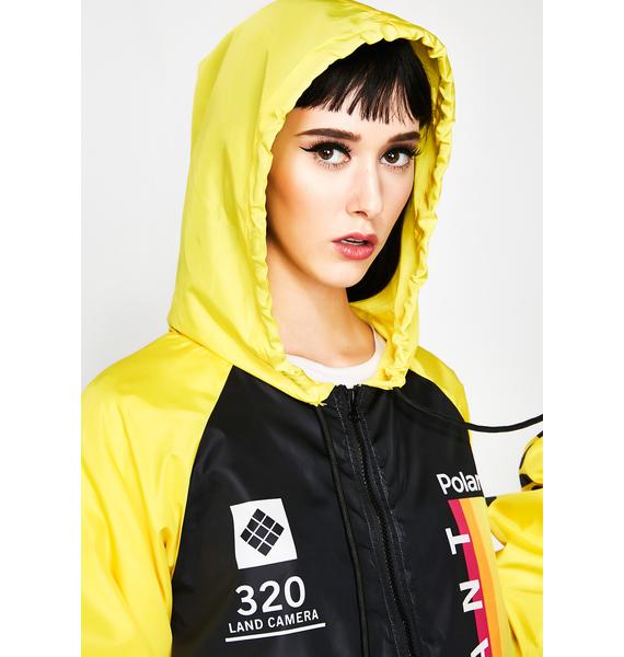 polaroid jacket yellow