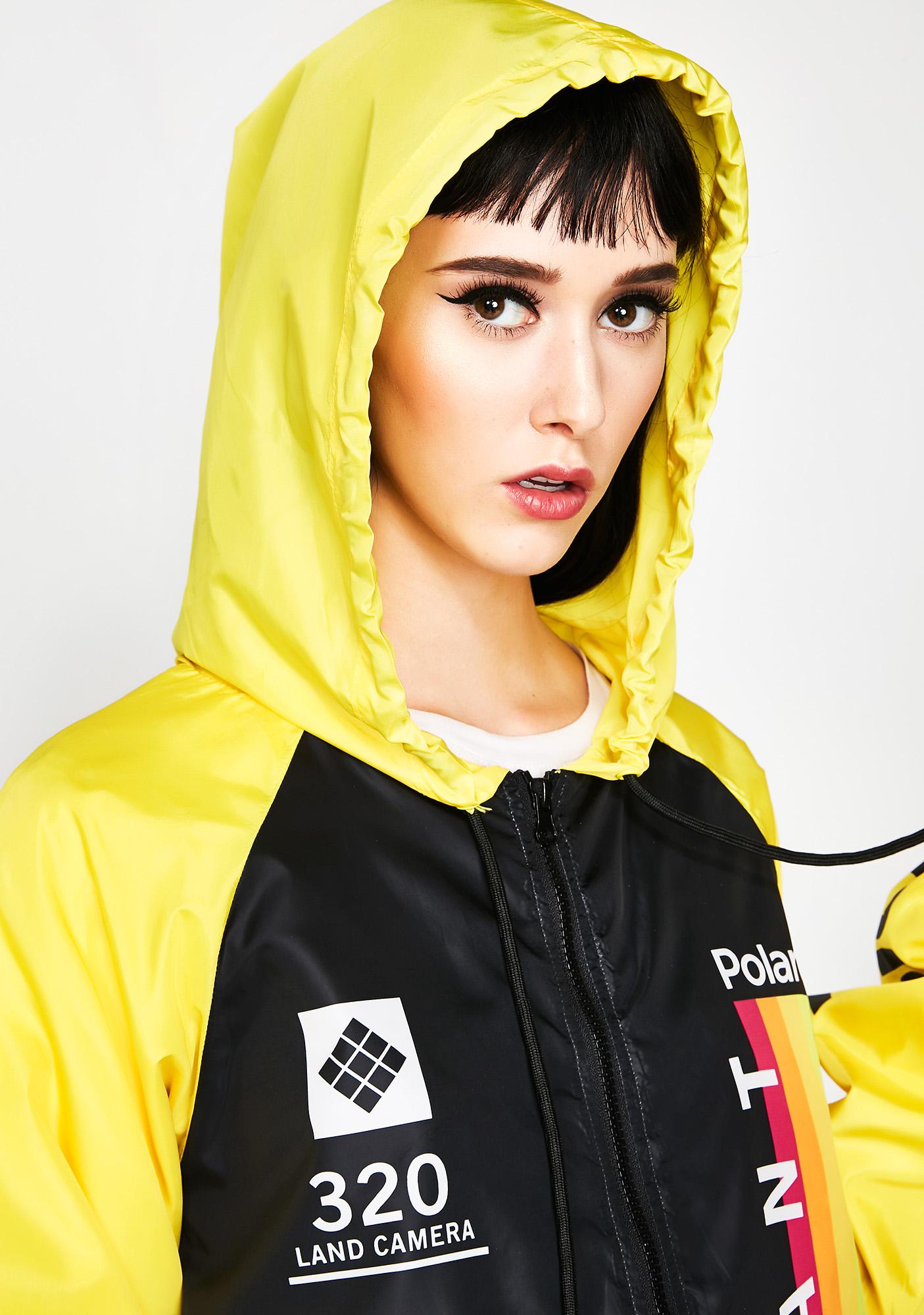 yellow polaroid jacket