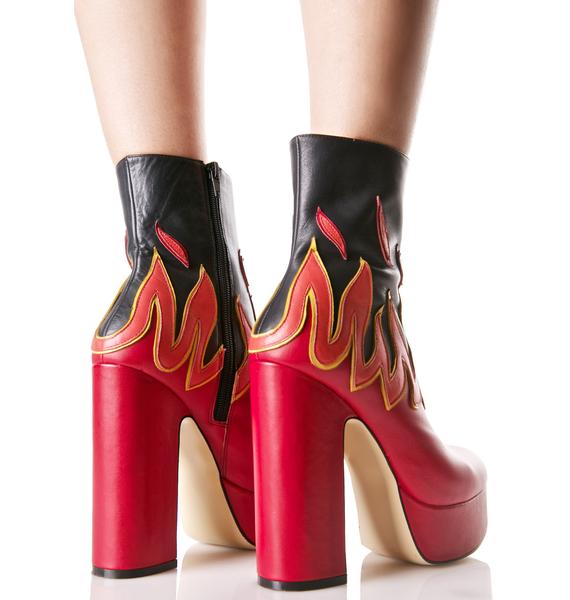 Shellys London Flame Boots | Dolls Kill