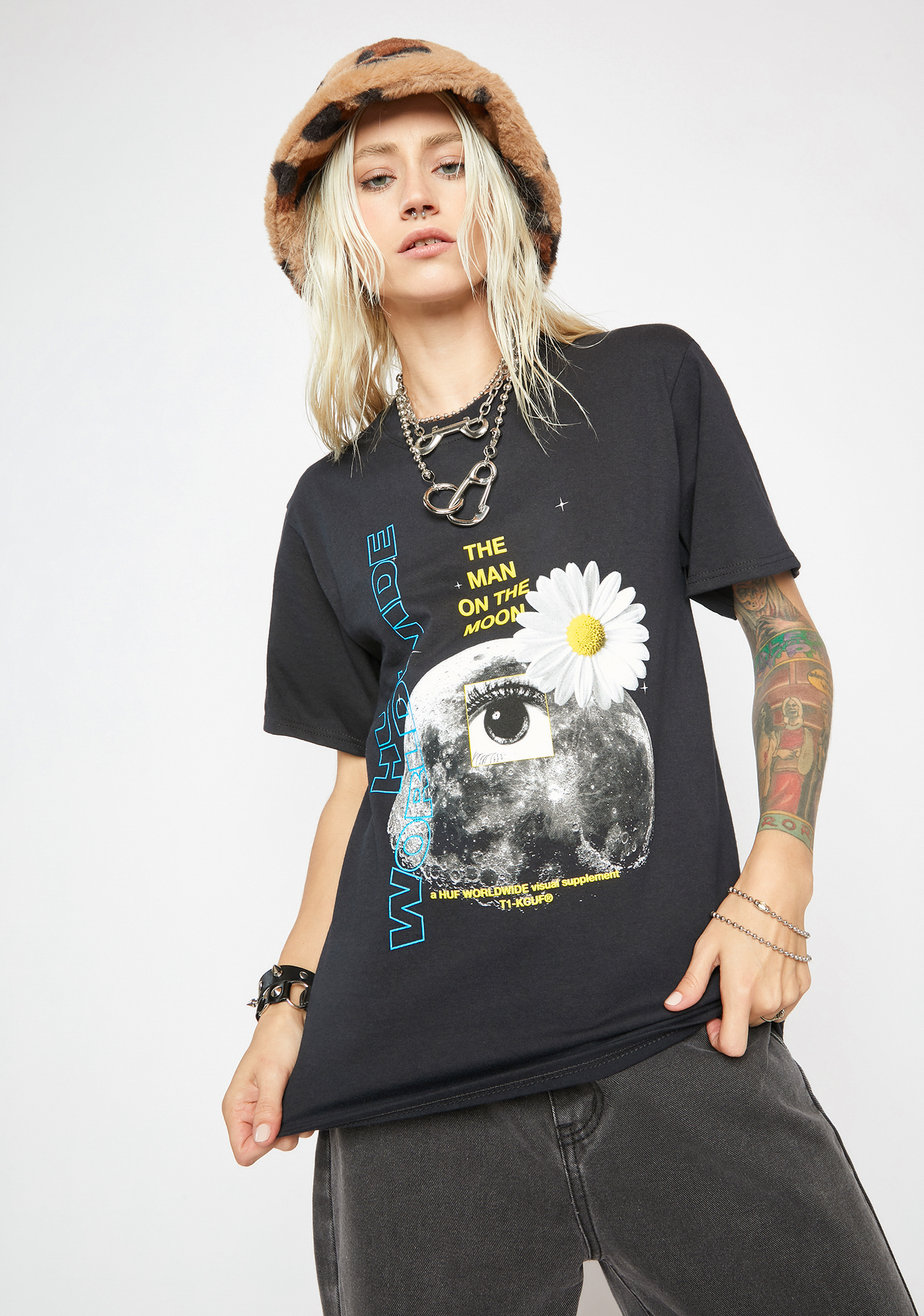 HUF The Man On The Moon Tee | Dolls Kill