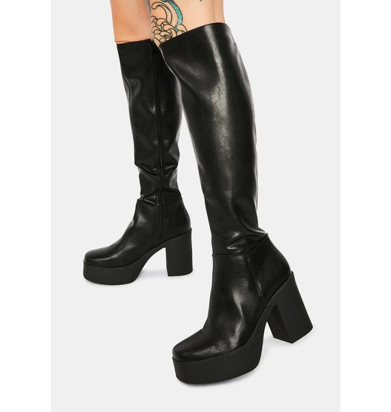 lamoda platform knee high boots