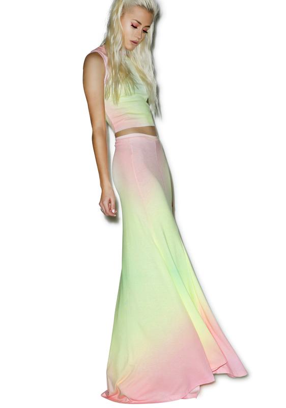 wildfox rainbow skirt