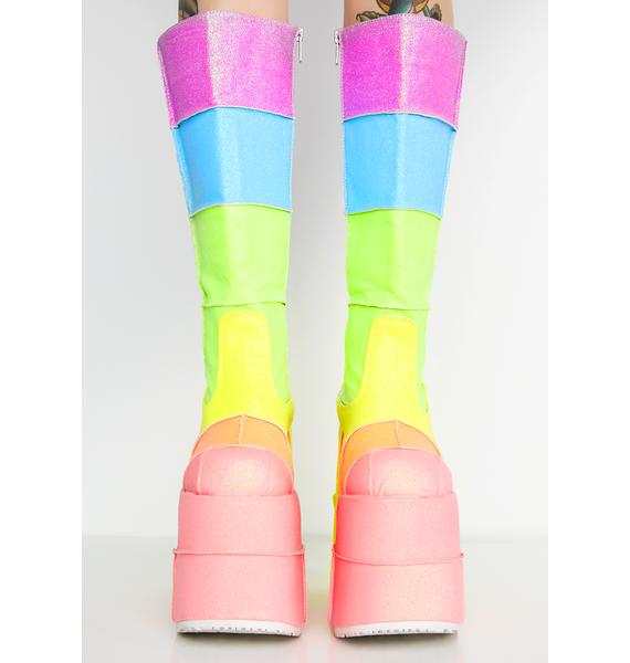 rainbow platform shoes dolls kill