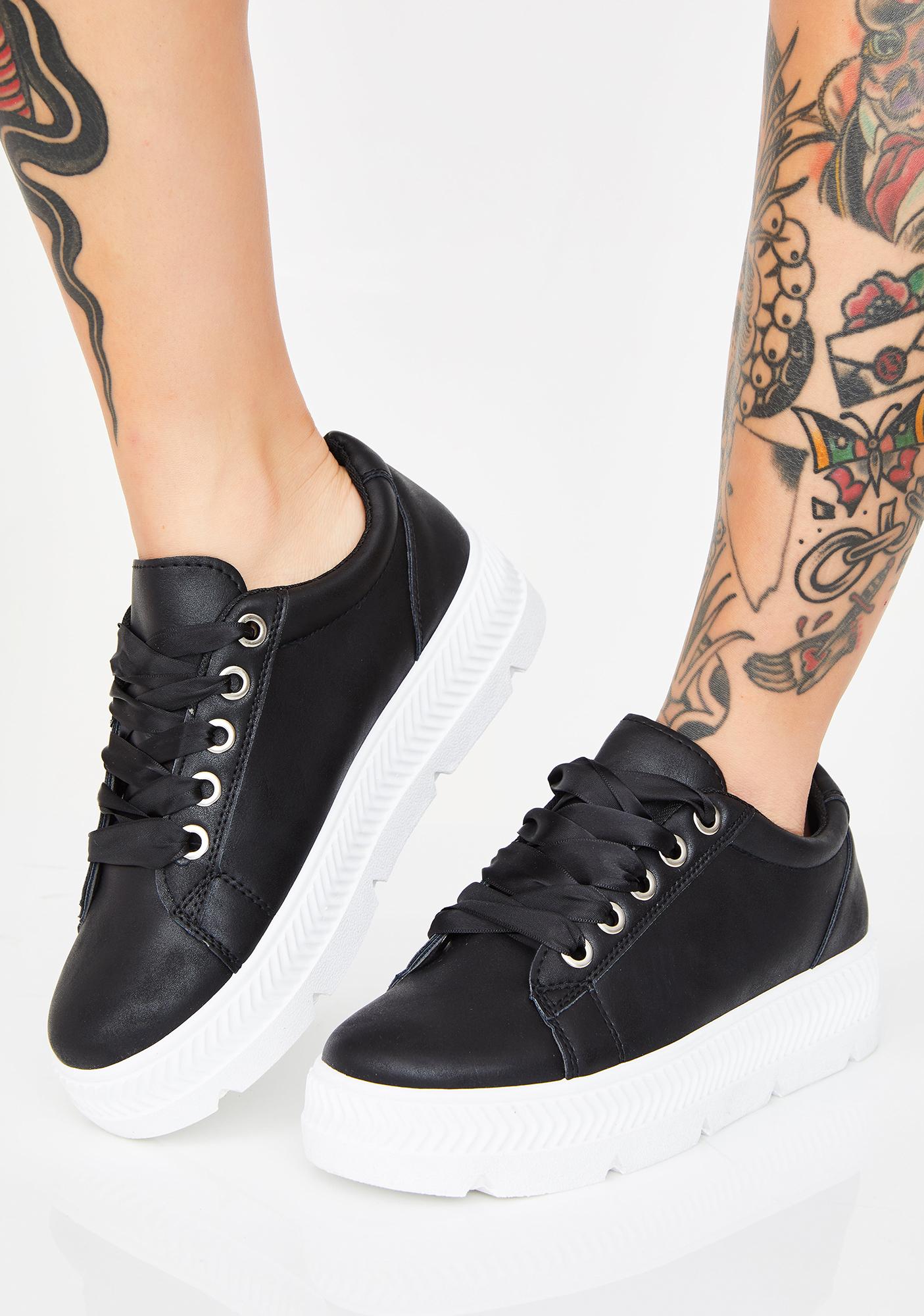 double platform sneakers