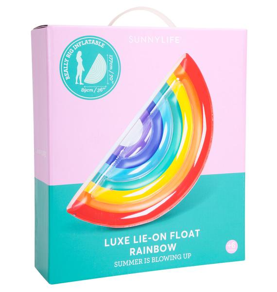 giant rainbow pool float